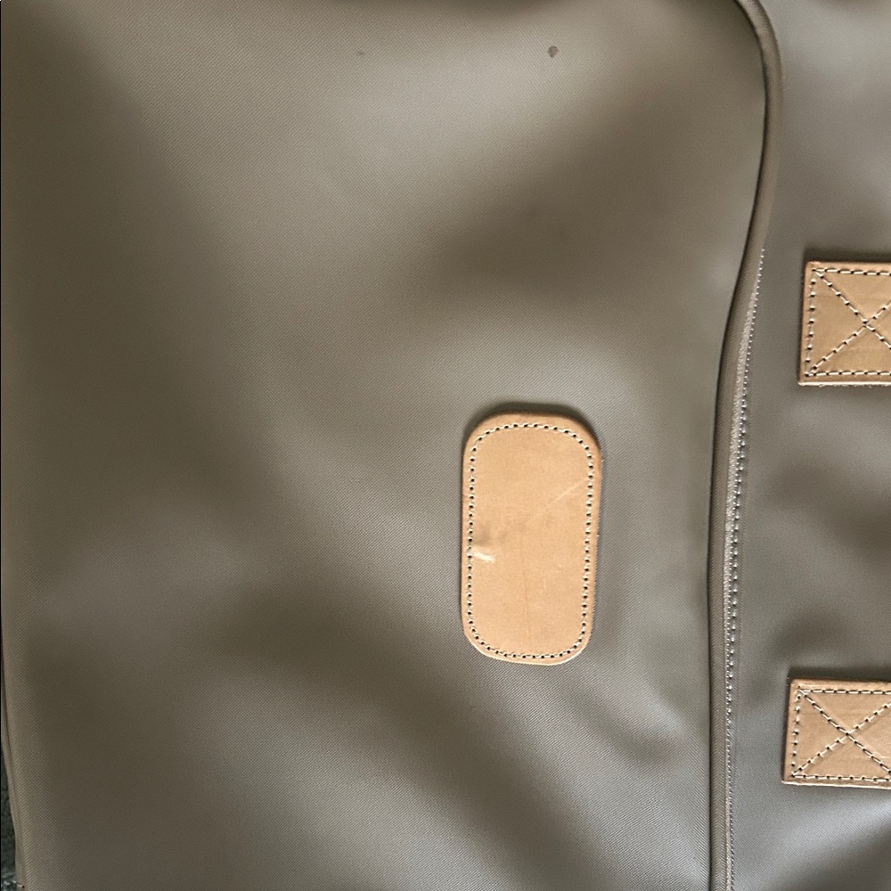 Jon Hart Design Brown Laptop Briefcase with Tan Accents - Picture 4 of 8